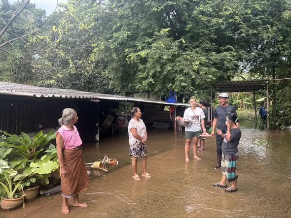 การดูแลช่วยเหลือประชาชนผู้ประสบอุทกภัยน้ำท่วมในพื้นที่เทศบาลตำบลโพธิ์งาม 
