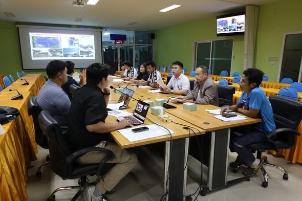 การประชุม คณะกรรมการตรวจรับพัสดุ และผู้ควบคุมงาน สำหรับประกวดราคาซื้อติดตั้งระบบผลิต ไฟฟ้าจากพลังงานแสงอาทิตย์บนหลังคาอาคารราชการ (Sola Rooftop) ของเทศบาลตำบลโพธิ์งาม ด้วยวิธีประกวดราคาอิเล็กทรอนิกส์ (e-bidding)